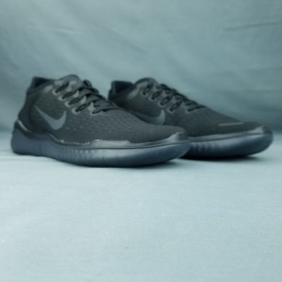 Nike Free RN 2018 Men's Running Shoes Black/Anthracite 942836 002 Sizes 8-15 - Picture 2 of 7